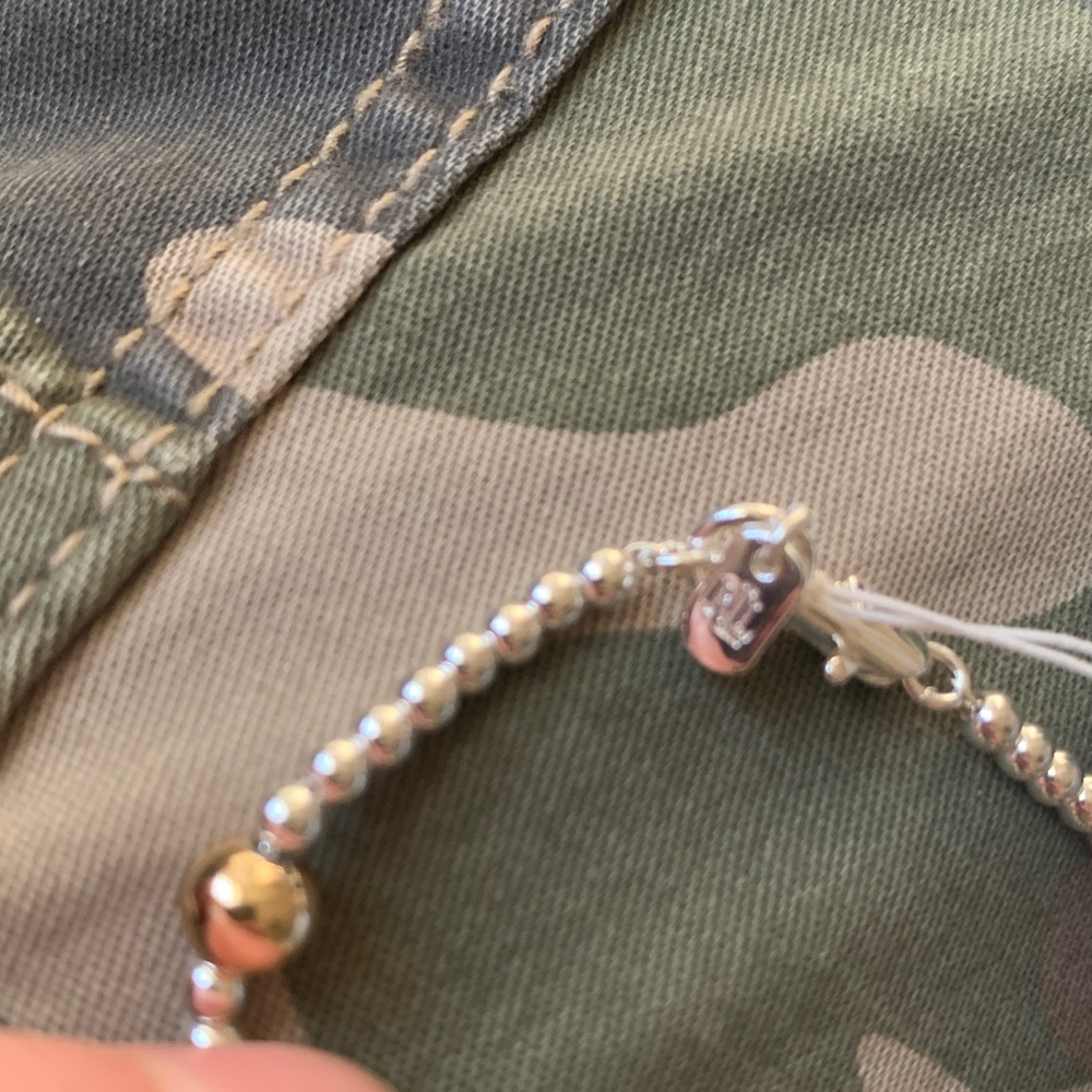 Lauren Ralph Lauren Two-Tone Beaded Station Bracelet - Picture 4 of 5